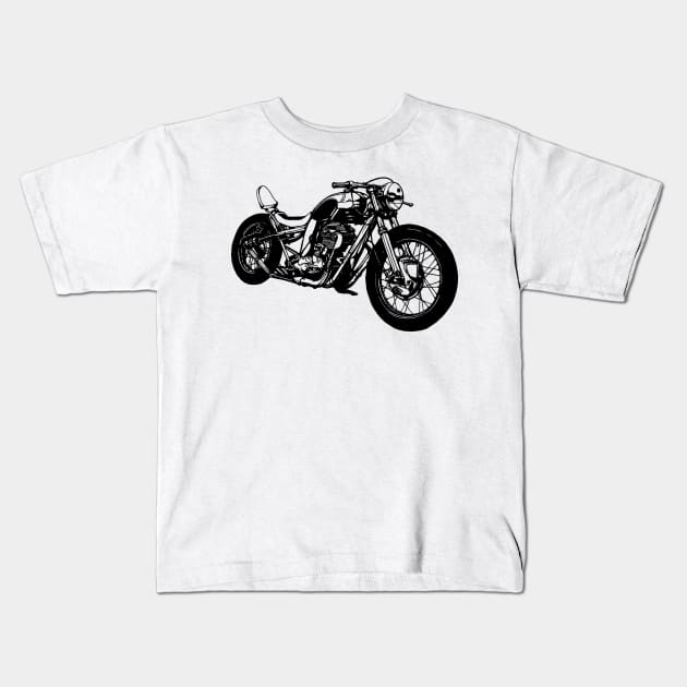 Chopper motorbike Kids T-Shirt by otastd